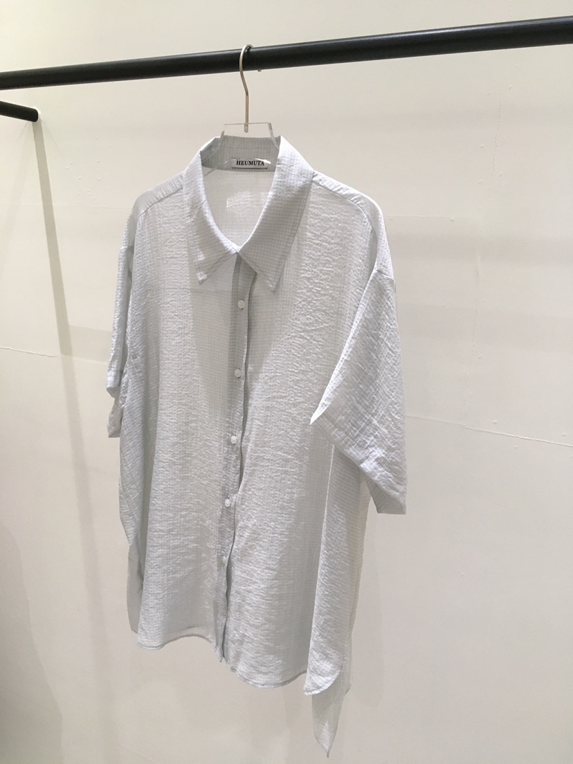 HEUMUTA韓國直郵女士新款職業26春夏26夏季襯衫蕾絲衫透明HEUMUTA襯衫/蕾絲衫