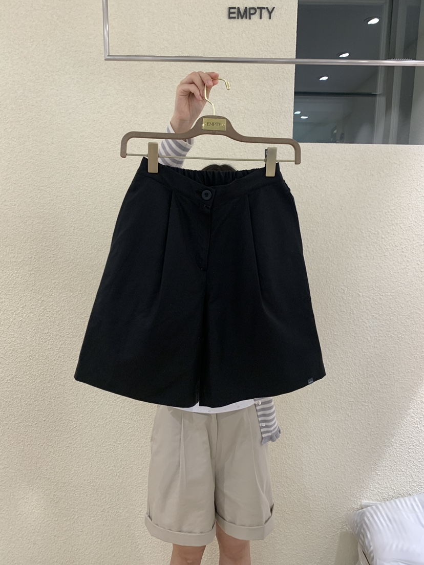 EMPTY韓國直郵女裝新款休閑熱賣26春夏26夏季時尚推薦短褲EMPTY短褲圖色1