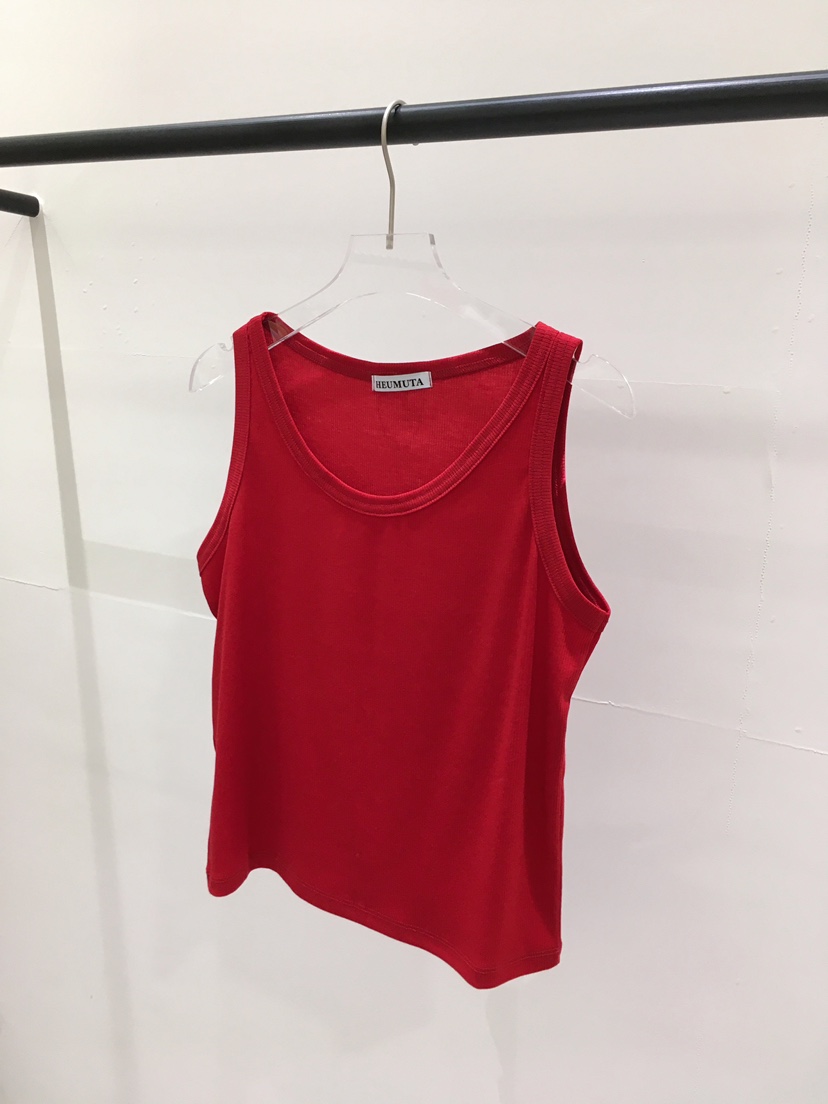 HEUMUTA韓國東大門直郵女裝新品職業時尚吊帶背心天絲羅紋HEUMUTA吊帶/背心