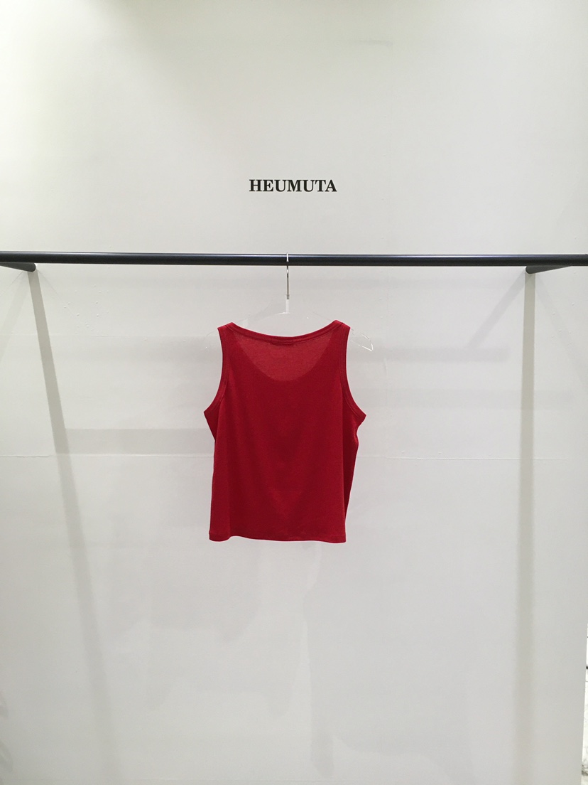 HEUMUTA韓國東大門直郵女裝新品職業時尚吊帶背心天絲羅紋HEUMUTA吊帶/背心