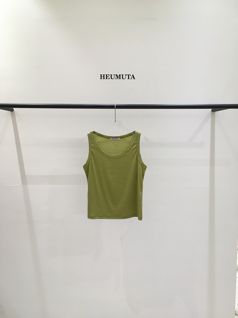 HEUMUTA韓國東大門直郵女裝新品職業時尚吊帶背心天絲羅紋HEUMUTA吊帶/背心圖色2