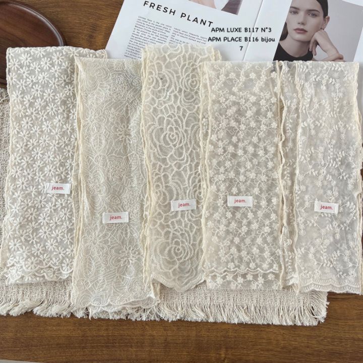 N3韓國代購女裝新品職業26春夏熱賣休閑推薦圍巾披肩蕾絲N3圍巾/披肩