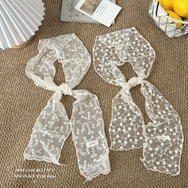 N3韓國代購女裝新品職業26春夏熱賣休閑推薦圍巾披肩蕾絲N3圍巾/披肩
