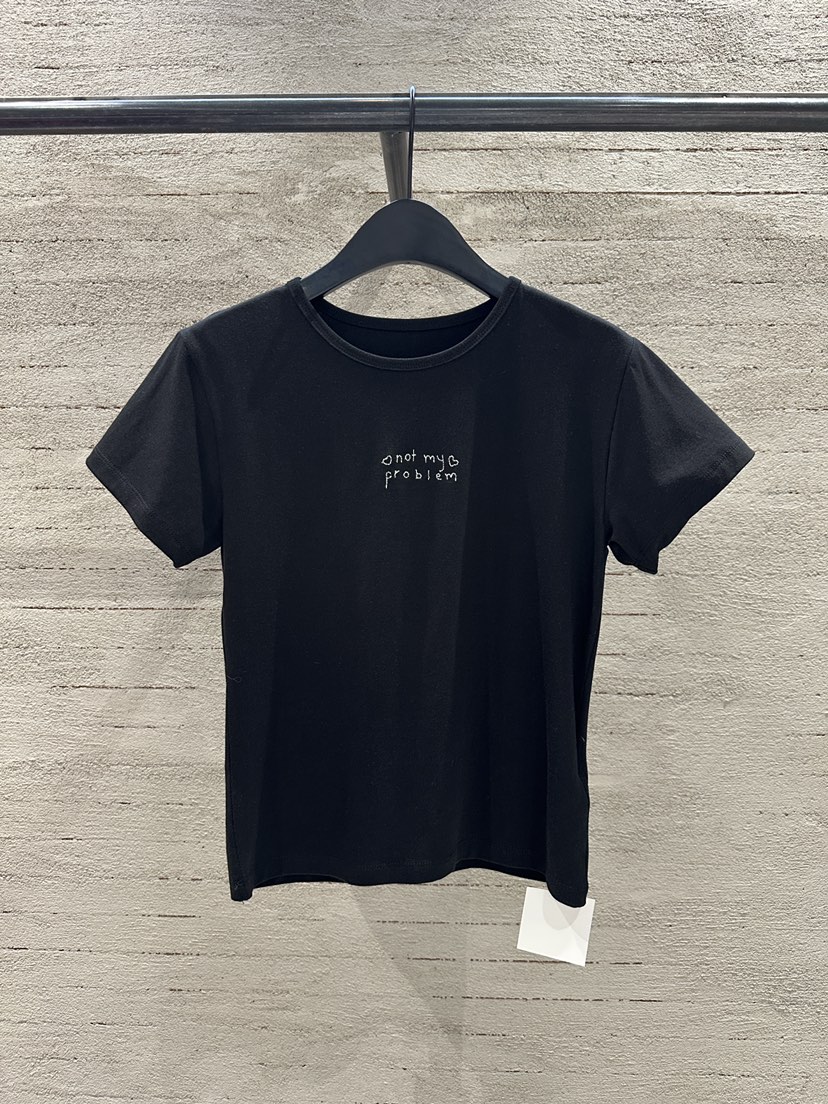 SUGAR CASE韓國直郵實拍女裝新品熱賣時尚休閑人氣T恤刺繡SUGAR CASET恤圖色2