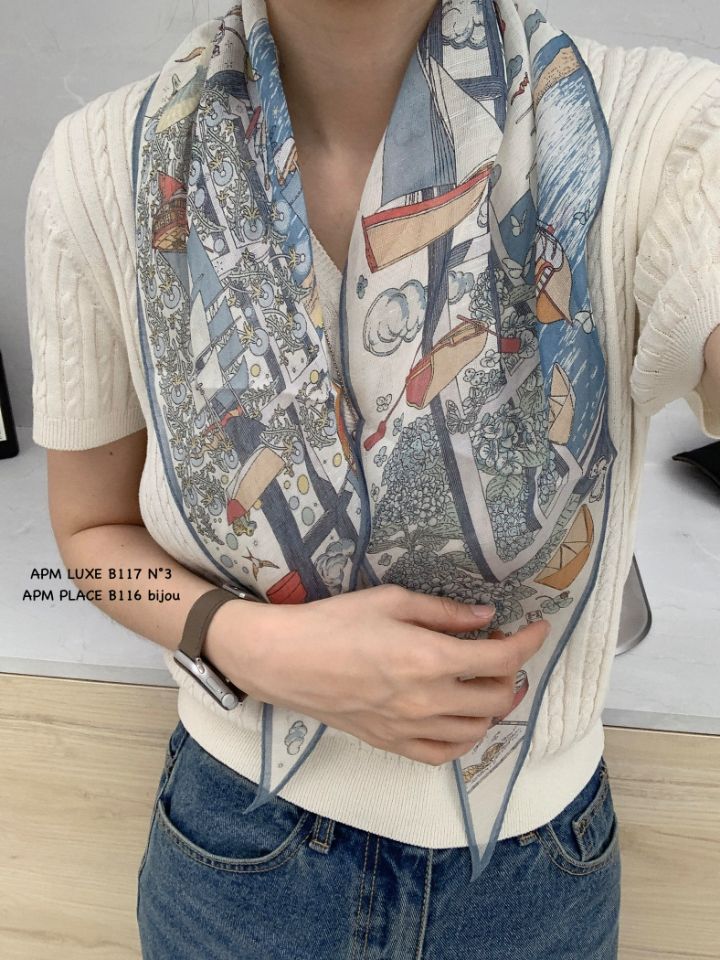 N3韓國東大門代購女士新品職業熱賣休閑推薦圍巾披肩亞麻N3圍巾/披肩