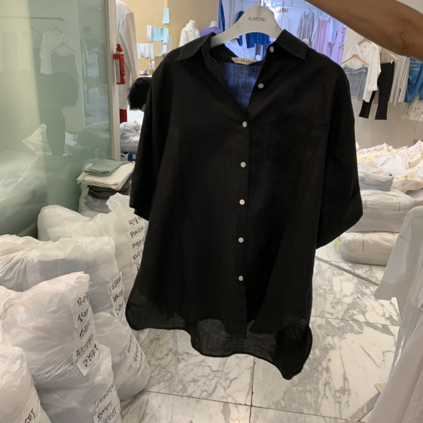 ALMOND韓國直郵女士新品休閑26夏季職業時尚熱賣襯衫蕾絲衫ALMOND襯衫/蕾絲衫圖色2
