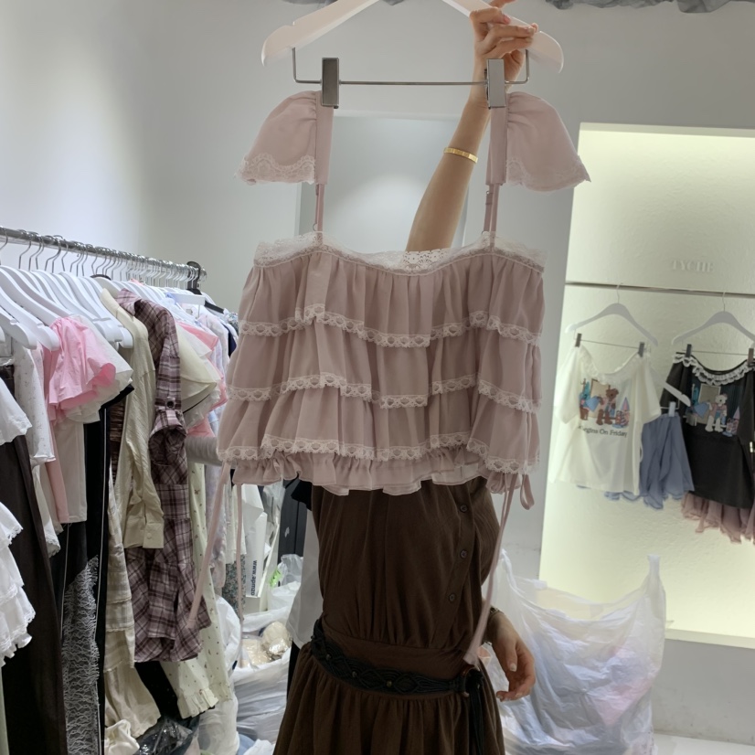 TYCHE韓國直郵女士新款26春夏時尚休閑26夏季職業吊帶背心TYCHE吊帶/背心圖色3