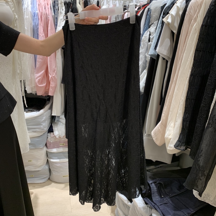 LOVE SOME韓國東大門代購女士新款時尚26夏季職業長裙蕾絲LOVE SOME長裙