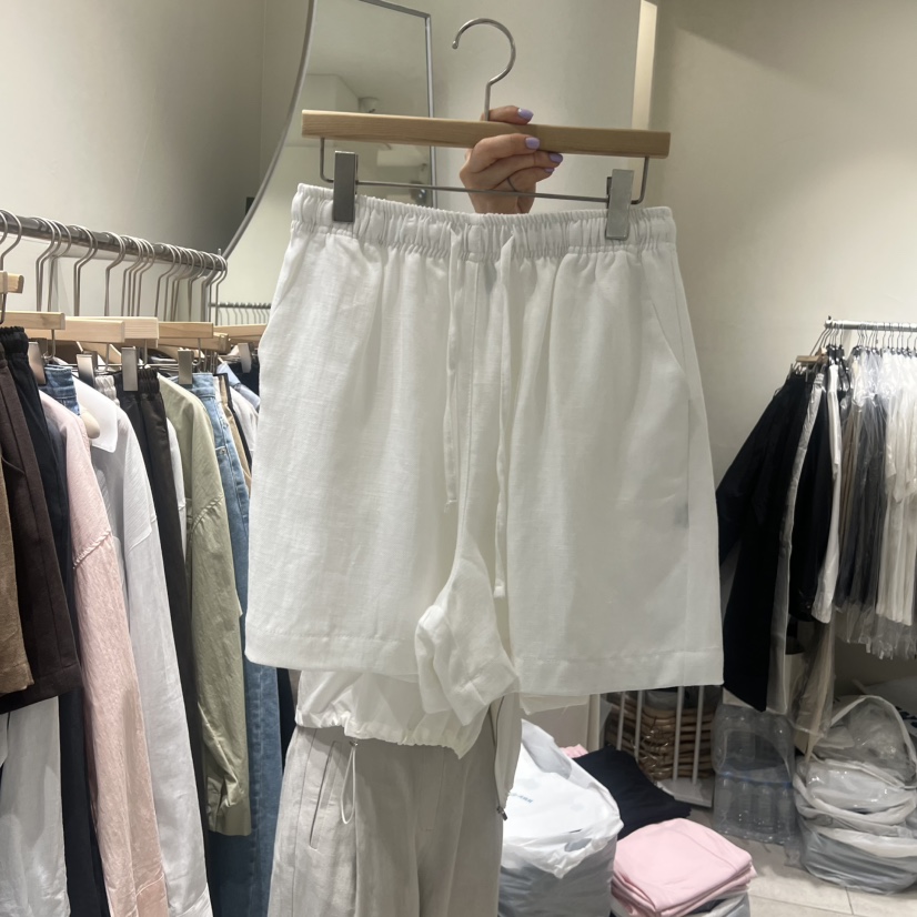 NAVYBURST韓國東大門直郵女士新品推薦時尚熱賣職業短褲亞麻NAVY BURST短褲圖色2