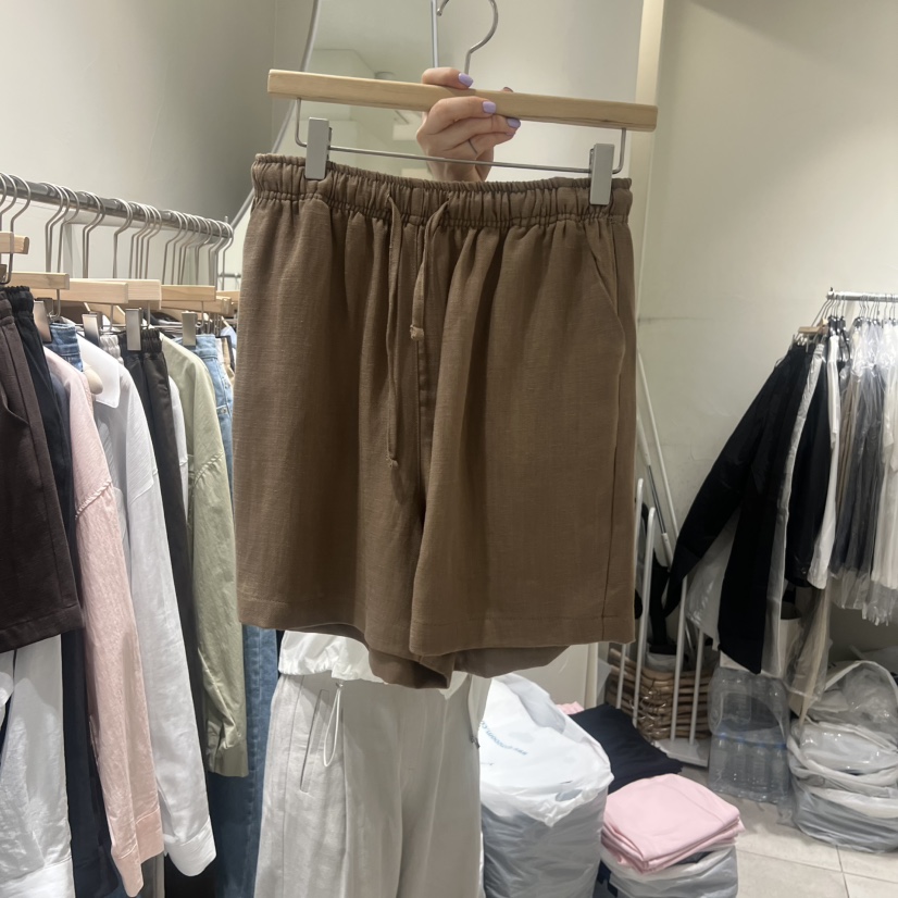NAVYBURST韓國東大門直郵女士新品推薦時尚熱賣職業短褲亞麻NAVY BURST短褲圖色3