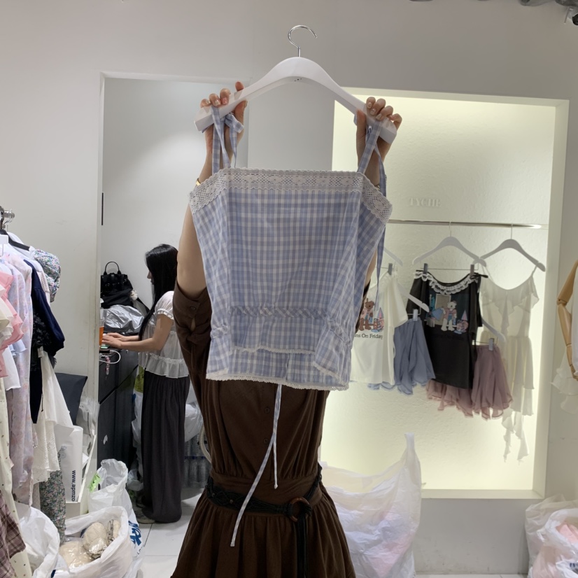 TYCHE韓國直郵女士新款人氣26夏季26春夏時尚職業吊帶背心TYCHE吊帶/背心