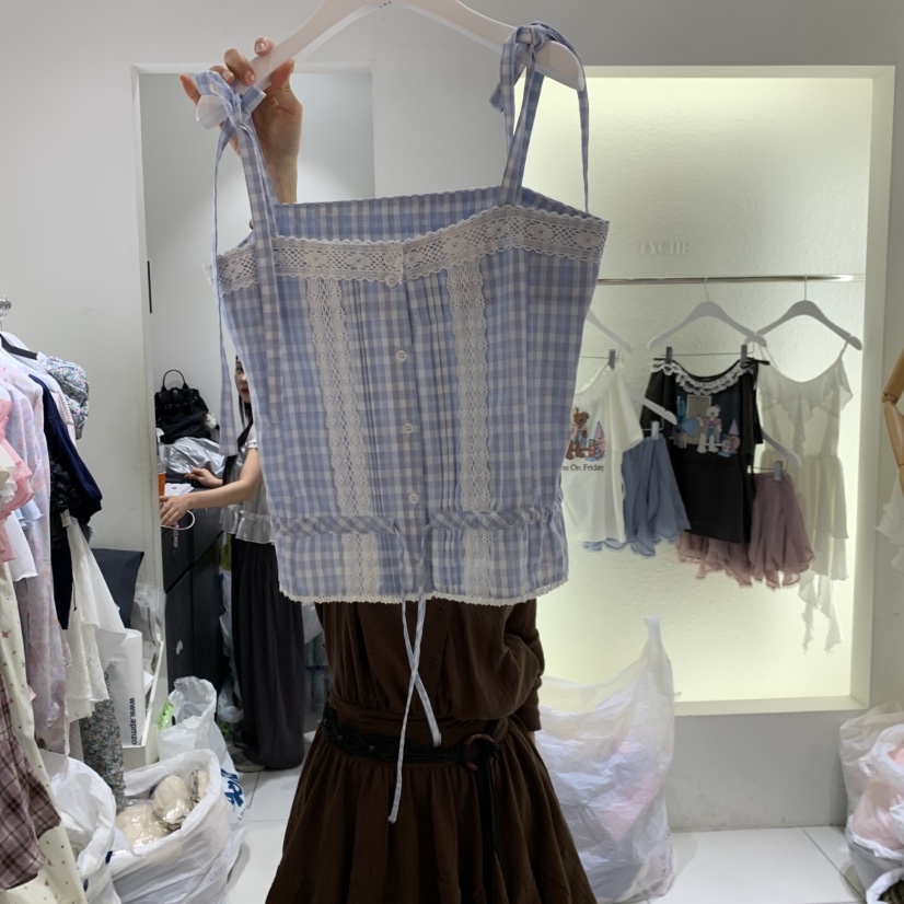 TYCHE韓國直郵女士新款人氣26夏季26春夏時尚職業吊帶背心TYCHE吊帶/背心圖色2