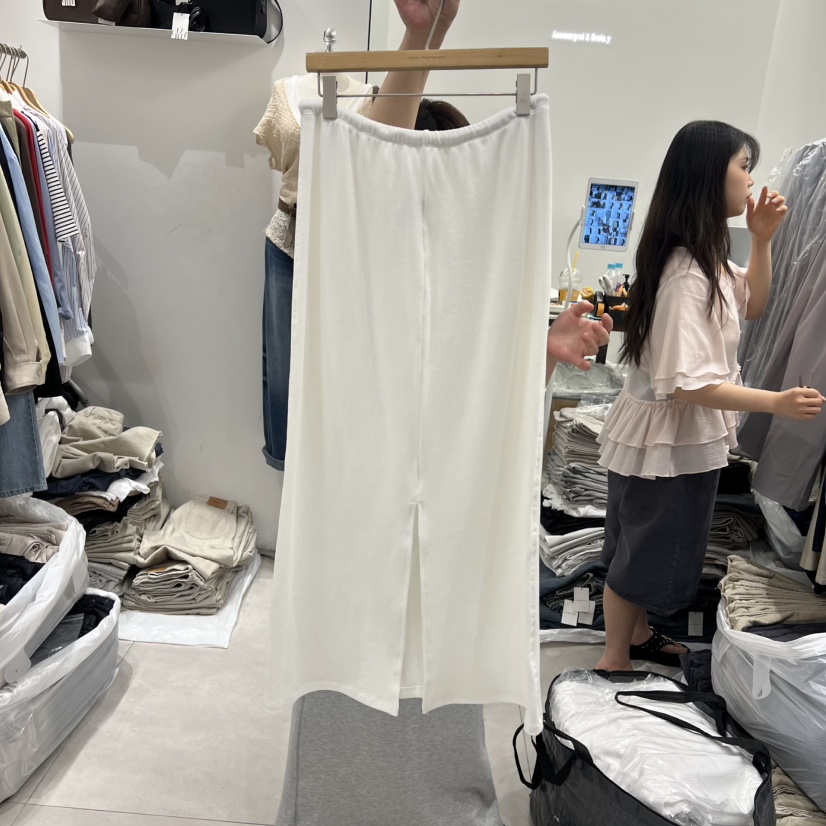 ANN MARGRET韓國直郵女士新款休閑長裙華夫格GRETA.Y長裙