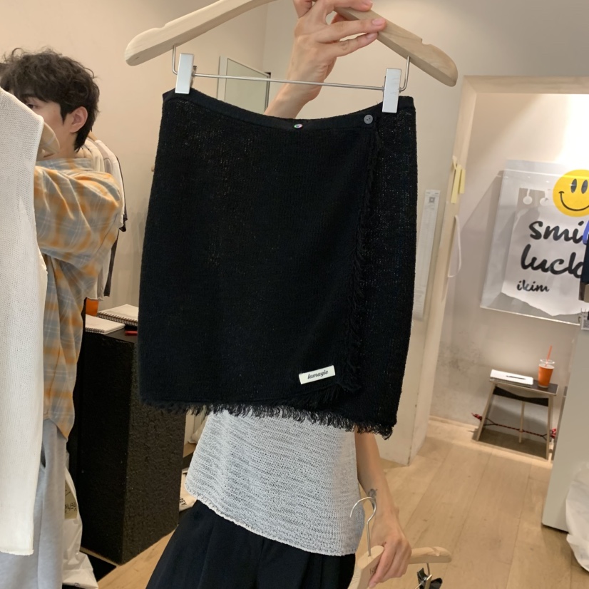 LA MAGIE FEMME韓國直郵女士新款時尚26夏季職業短裙流蘇Lamagie Femme短裙圖色4
