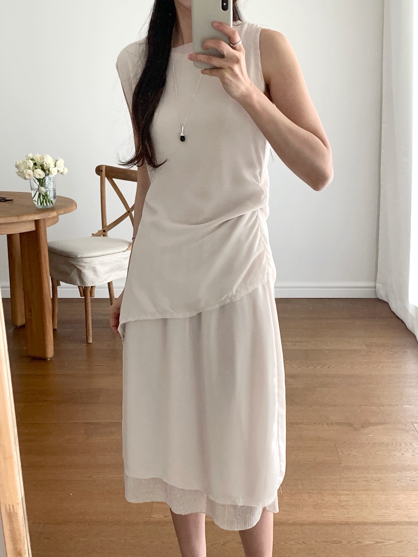 RE:OPENING韓國代購女士新品時尚職業26春夏26夏季吊帶背心RE:OPENING吊帶/背心