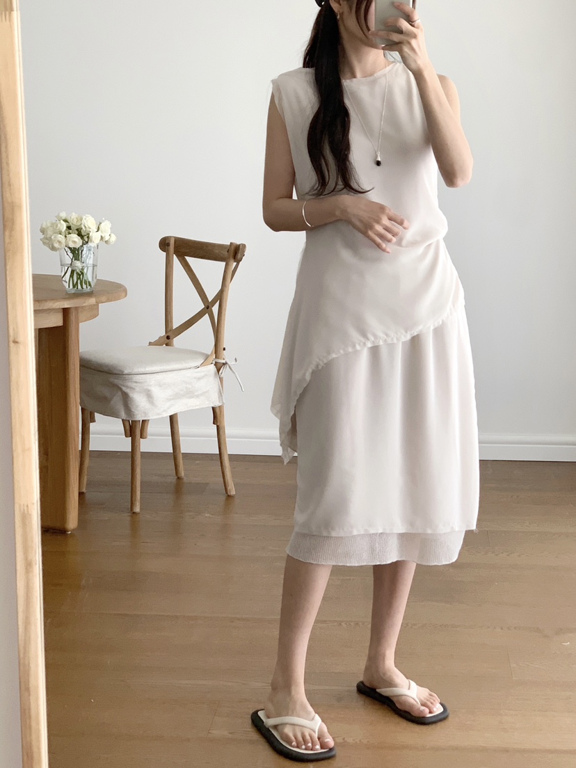 RE:OPENING韓國代購女士新品時尚職業26春夏26夏季吊帶背心RE:OPENING吊帶/背心