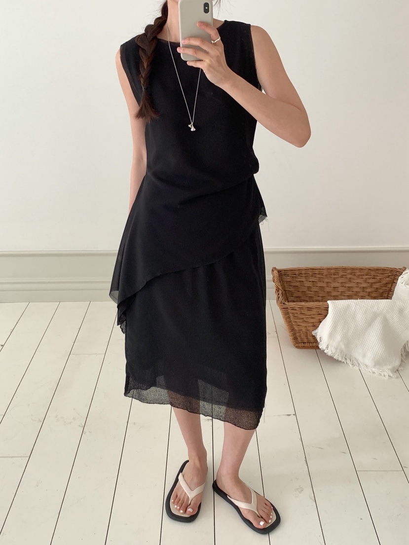 RE:OPENING韓國代購女士新品時尚職業26春夏26夏季吊帶背心RE:OPENING吊帶/背心