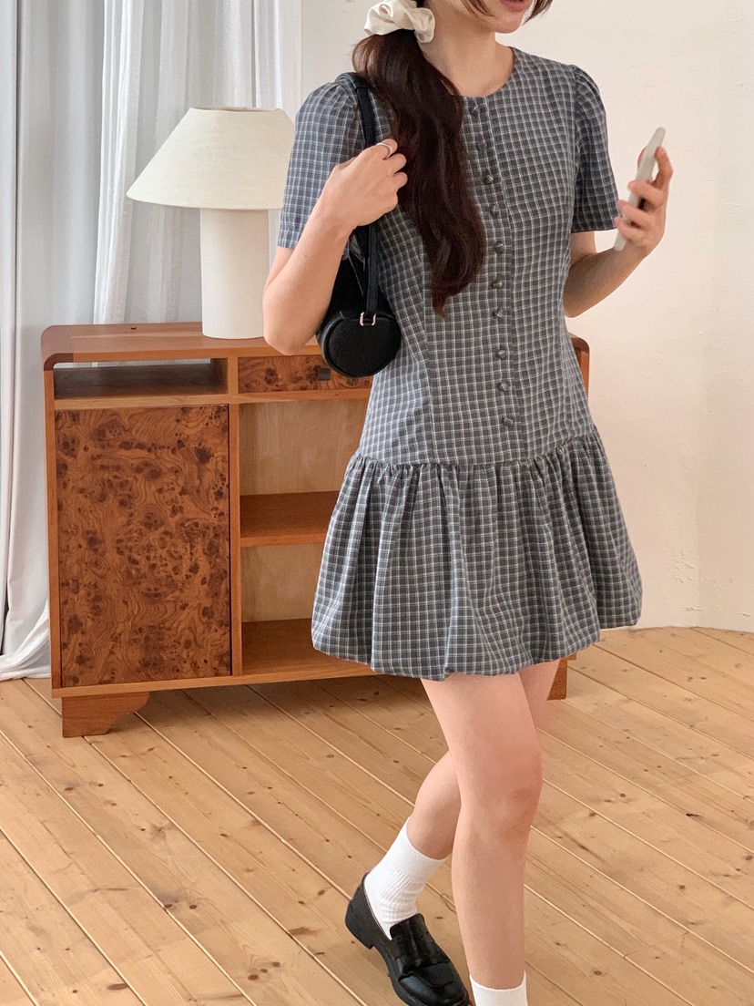 RE:OPENING韓國直郵女士新款熱賣26夏季推薦休閑職業連衣裙RE:OPENING連衣裙