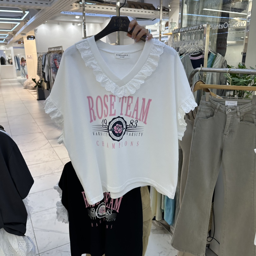 BORA BORA韓國東大門代購女士新品休閑熱賣26春夏26夏季T恤BORA BORAT恤圖色1