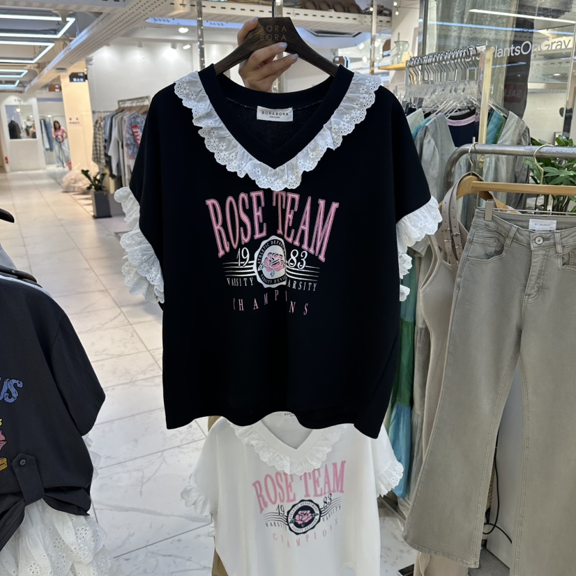 BORA BORA韓國東大門代購女士新品休閑熱賣26春夏26夏季T恤BORA BORAT恤圖色3