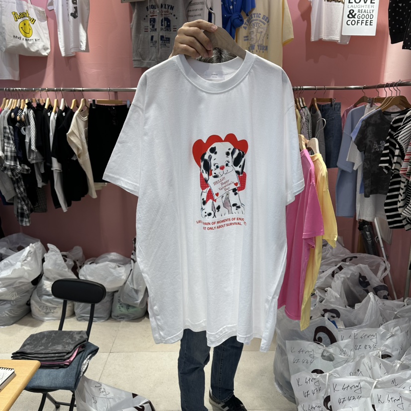 K STORY韓國代購女裝新品時尚職業熱賣推薦休閑26春夏T恤K STORYT恤圖色1