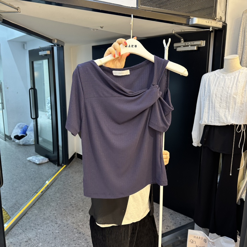 HARU-Q韓國代購女士新品26春夏時尚26夏季人氣休閑推薦T恤HARU-QT恤圖色2
