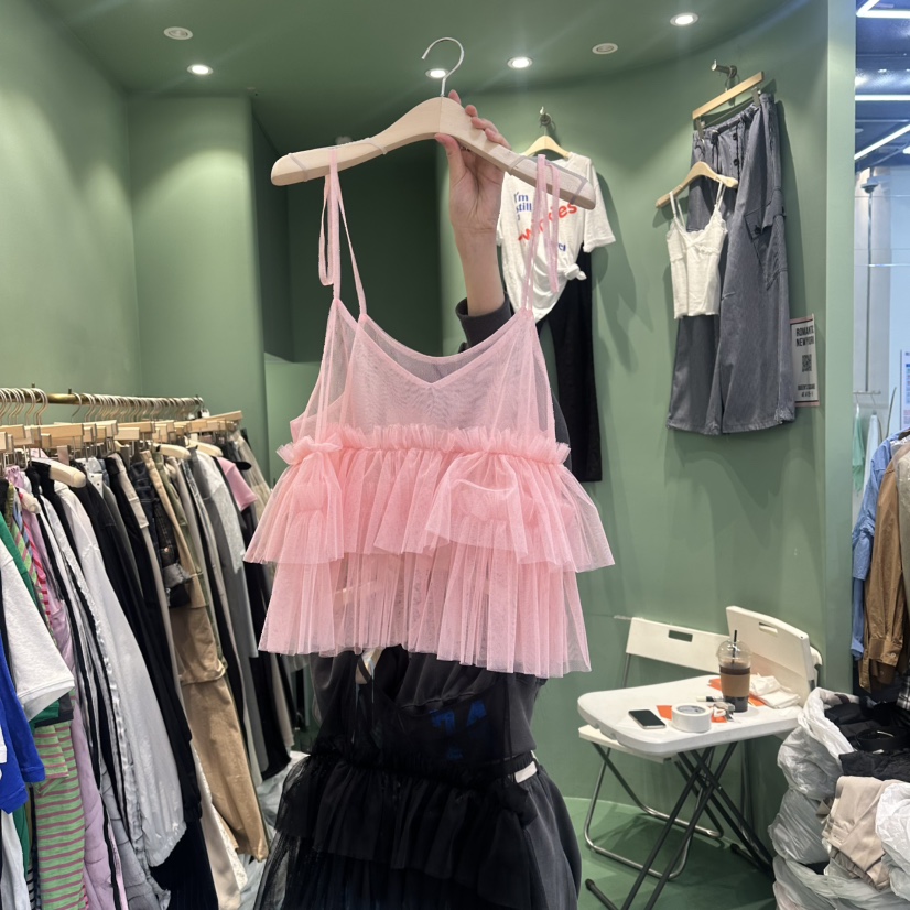 ROMANTIC NEWYORK韓國東大門代購女士新款時尚26春夏吊帶背心ROMANTIC NEWYORK吊帶/背心圖色2