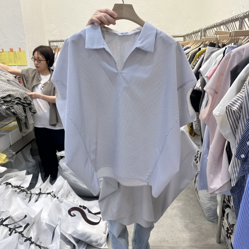 DA YLOG韓國直郵女裝新品時尚26春夏休閑職業襯衫蕾絲衫DA YLOG襯衫/蕾絲衫圖色2