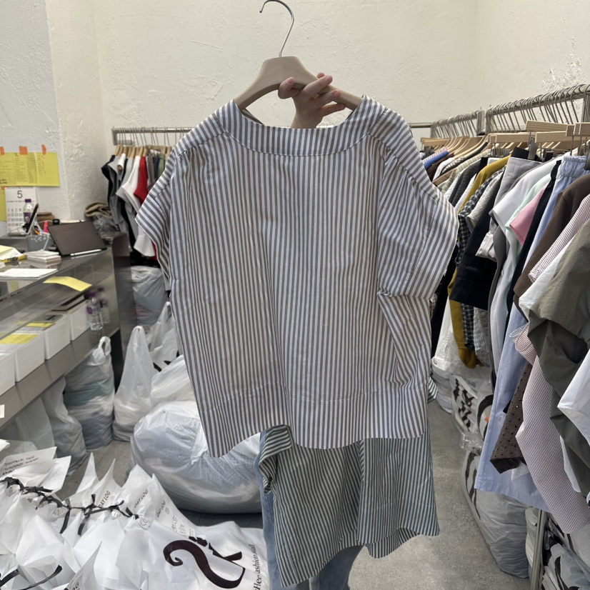 DA YLOG韓國直郵女士新品時尚26春夏26夏季襯衫蕾絲衫亞麻布DA YLOG襯衫/蕾絲衫