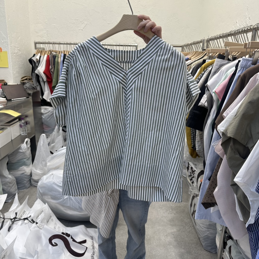 DA YLOG韓國直郵女士新品時尚26春夏26夏季襯衫蕾絲衫亞麻布DA YLOG襯衫/蕾絲衫圖色2