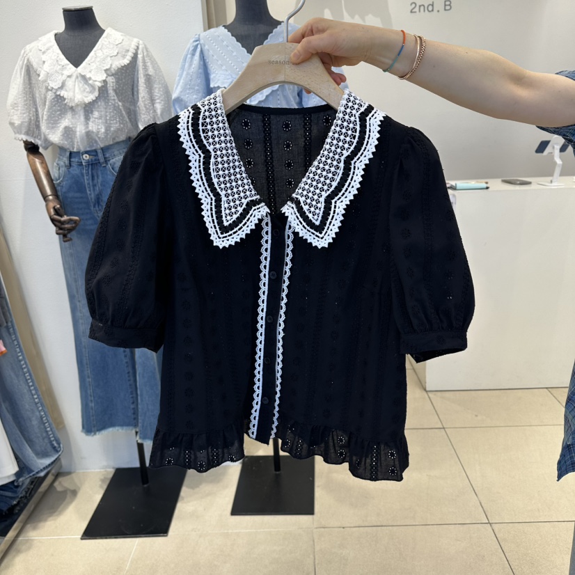 2nd B-S東大門實拍韓國女裝新款時尚熱賣職業襯衫蕾絲衫2nd B-S襯衫/蕾絲衫圖色2