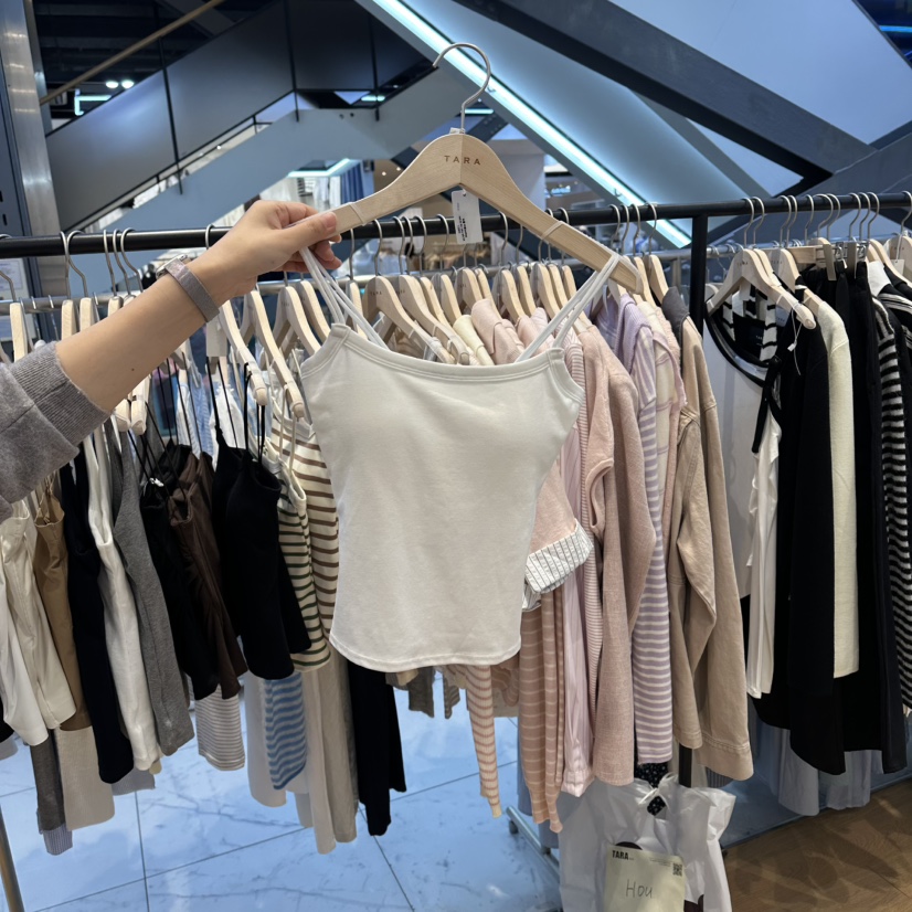 TARA韓國直郵實拍女士新品26春夏時尚推薦休閑26夏季吊帶背心TARA吊帶/背心圖色1