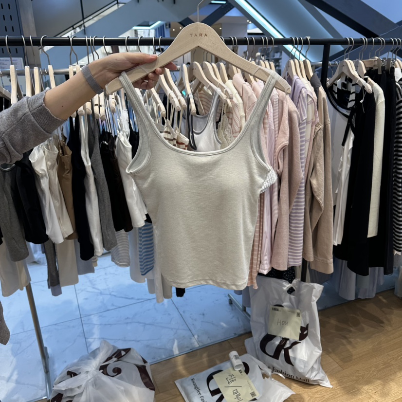 TARA韓國東大門代購女裝新品人氣熱賣時尚推薦休閑吊帶背心TARA吊帶/背心圖色1