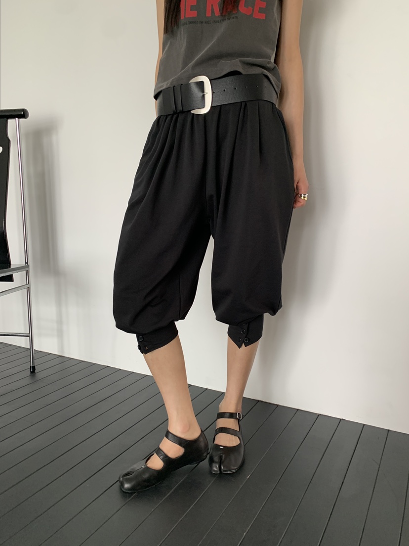 STAGE東大門實拍韓國女士新品時尚職業人氣推薦休閑褲紐扣STAGE休閑褲