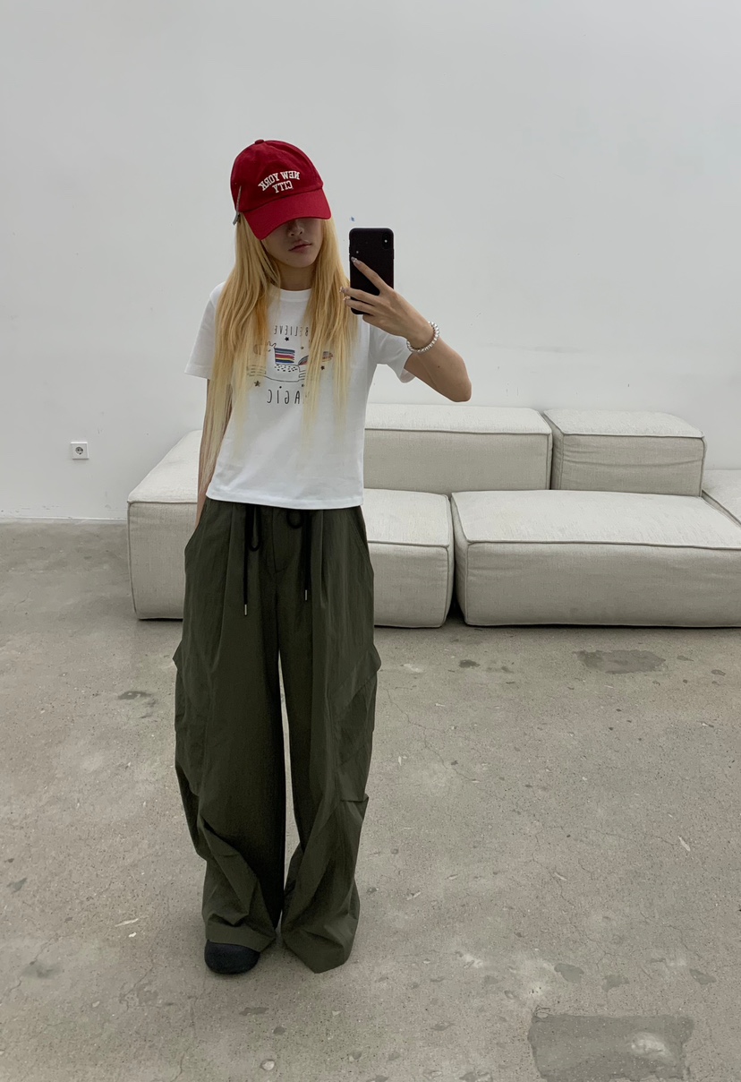 ZITTEN韓國東大門直郵女裝新品時尚熱賣推薦休閑休閑褲圓領ZITTEN休閑褲