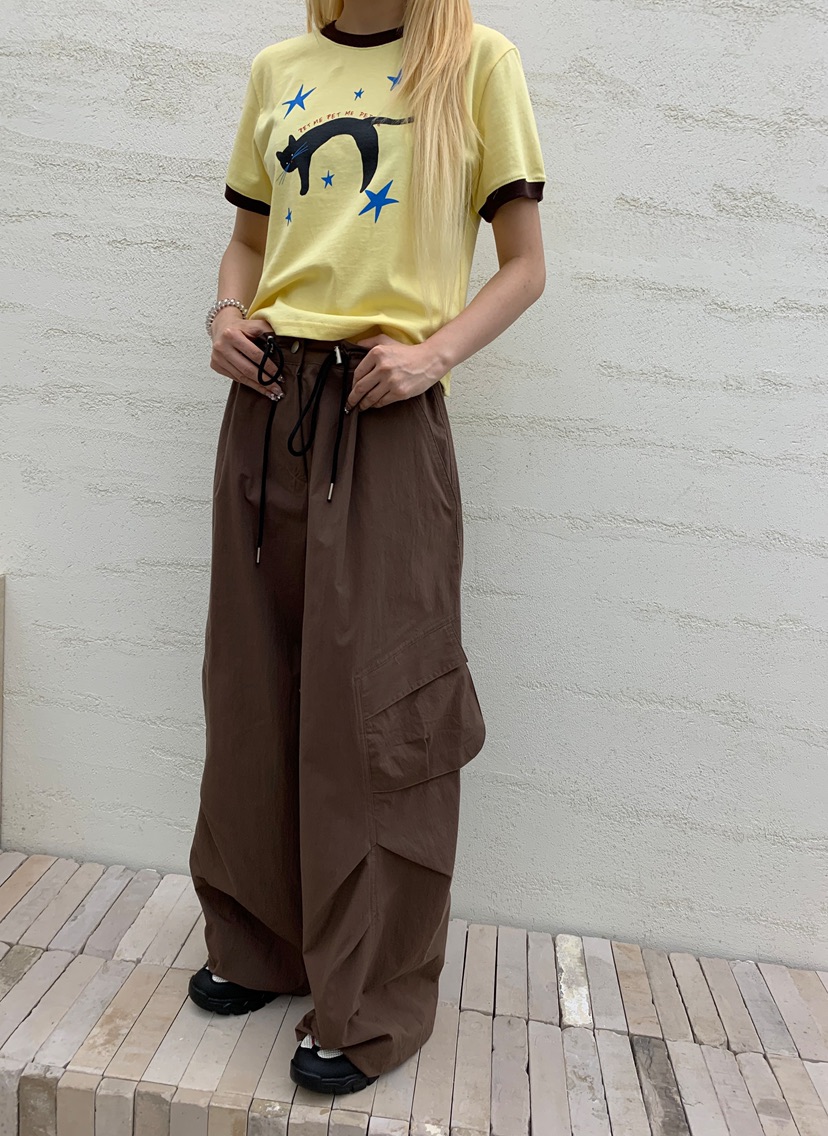 ZITTEN韓國東大門直郵女裝新品時尚熱賣推薦休閑休閑褲圓領ZITTEN休閑褲
