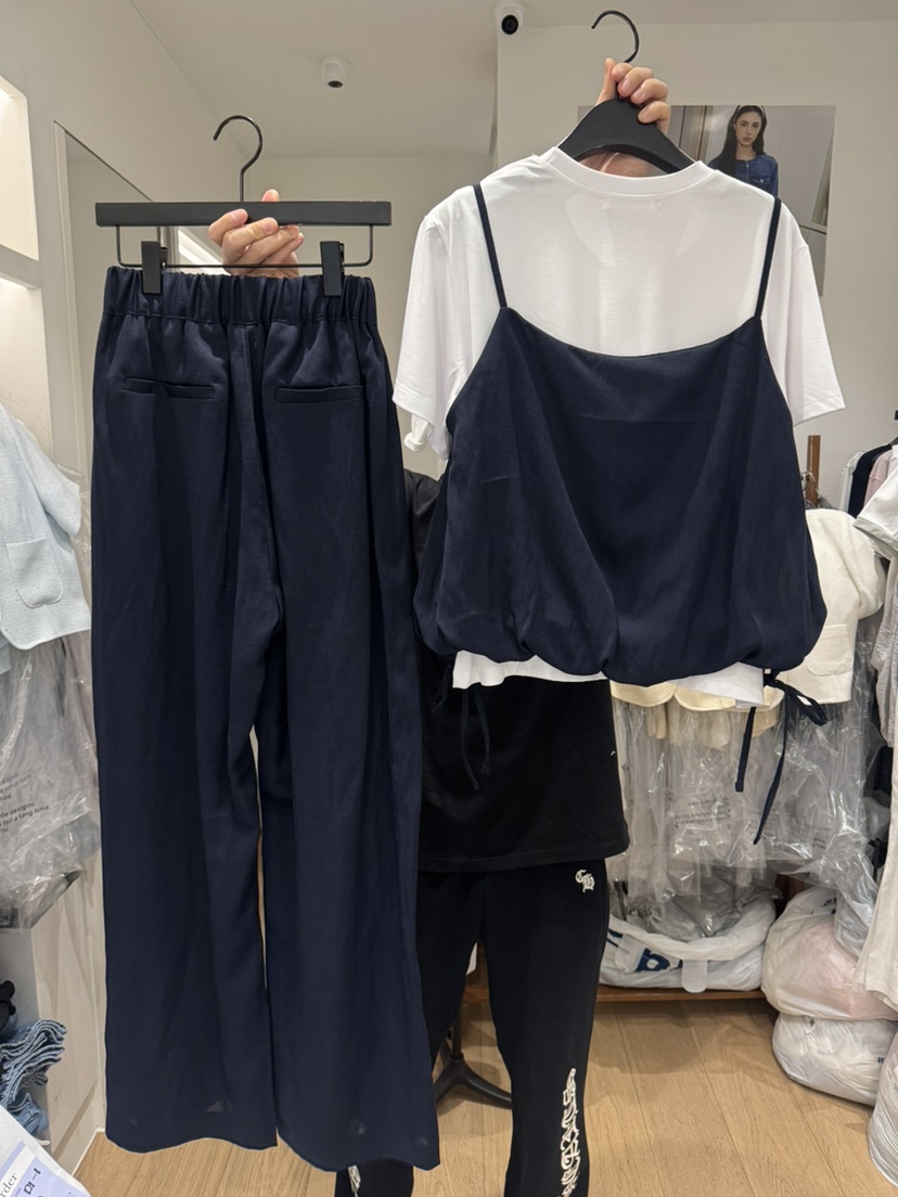 BIEN GARDER韓國東大門直郵女裝新品熱賣休閑時尚套裝亞麻BIEN GARDER套裝