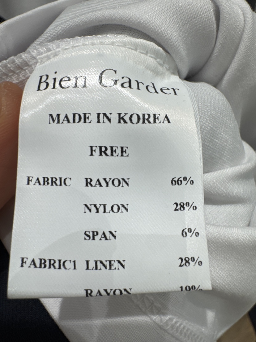 BIEN GARDER韓國東大門直郵女裝新品熱賣休閑時尚套裝亞麻BIEN GARDER套裝