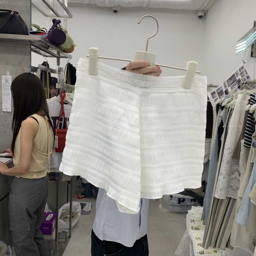 BREATHE東大門實拍韓國女士新品熱賣人氣26春夏職業短褲褶皺BREATHE短褲