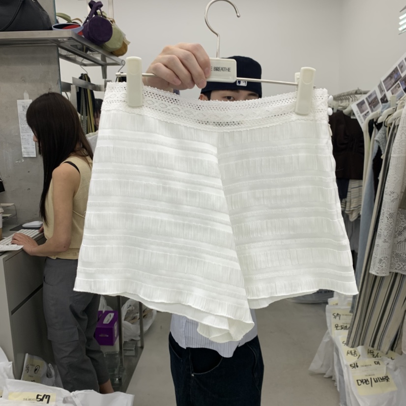 BREATHE東大門實拍韓國女士新品熱賣人氣26春夏職業短褲褶皺BREATHE短褲圖色1