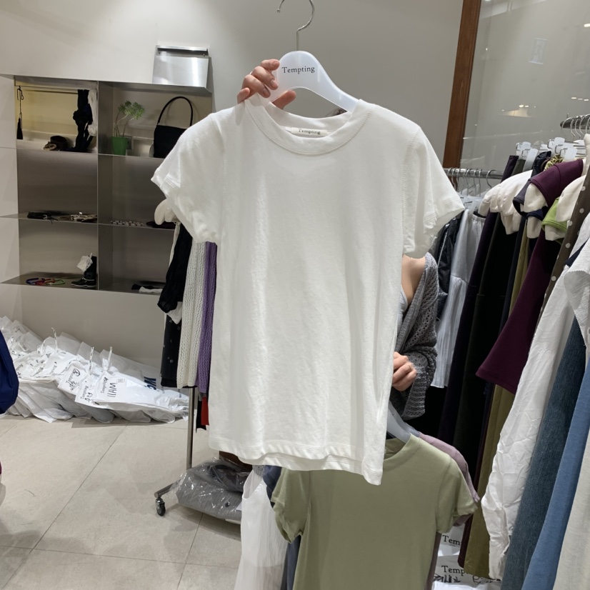 TEMPTING韓國直郵實拍女裝新品熱賣職業人氣休閑26春夏T恤TEMPTINGT恤圖色3
