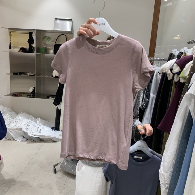 TEMPTING韓國直郵實拍女裝新品熱賣職業人氣休閑26春夏T恤TEMPTINGT恤圖色5