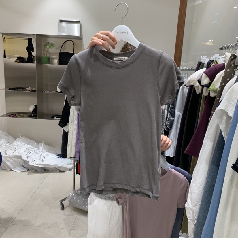 TEMPTING韓國直郵實拍女裝新品熱賣職業人氣休閑26春夏T恤TEMPTINGT恤圖色7