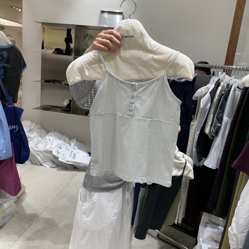 TEMPTING韓國直郵女士新品人氣熱賣時尚推薦休閑吊帶背心TEMPTING吊帶/背心圖色1