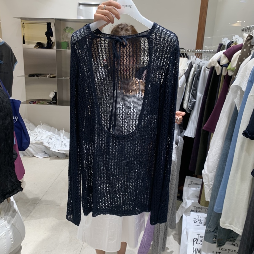 TEMPTING韓國直郵女裝新款時尚26春夏26夏季針織衫不含內搭TEMPTING針織衫圖色2