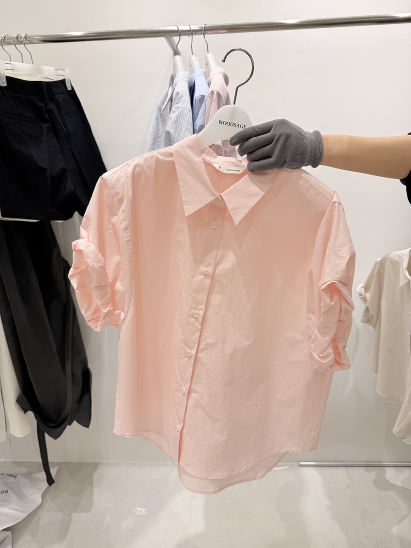 WOOD SAGE韓國代購女士新品26春夏人氣推薦時尚襯衫蕾絲衫WOOD SAGE襯衫/蕾絲衫圖色3