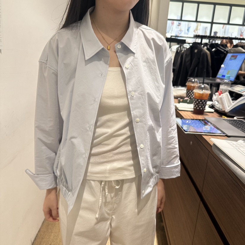 FEBRUARY 11韓國東大門直郵女裝新品熱賣襯衫蕾絲衫棉質FEBRUARY 11襯衫/蕾絲衫圖色3藍色