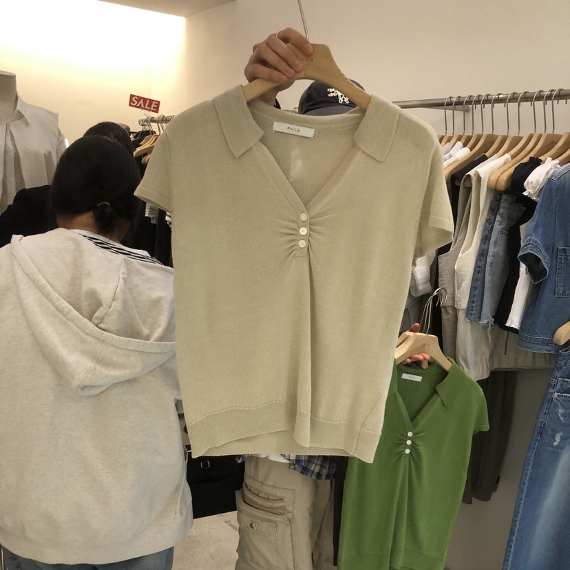 PHILO韓國直郵女裝新款熱賣時尚26春夏26夏季職業人氣針織衫PHILO針織衫圖色1