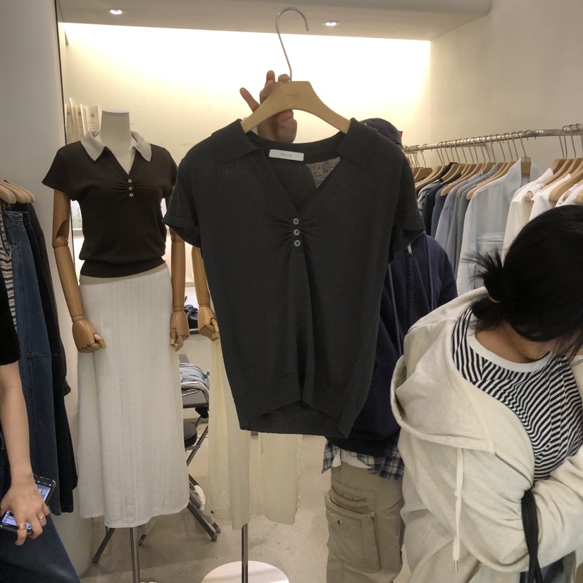 PHILO韓國直郵女裝新款熱賣時尚26春夏26夏季職業人氣針織衫PHILO針織衫圖色3