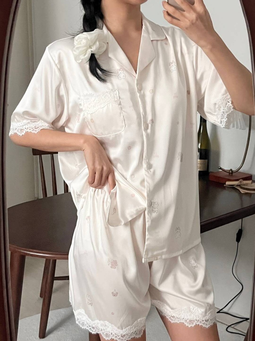 VICTORIA-P韓國直郵女裝新品熱賣26春夏26夏季推薦睡衣套裝VICTORIA睡衣